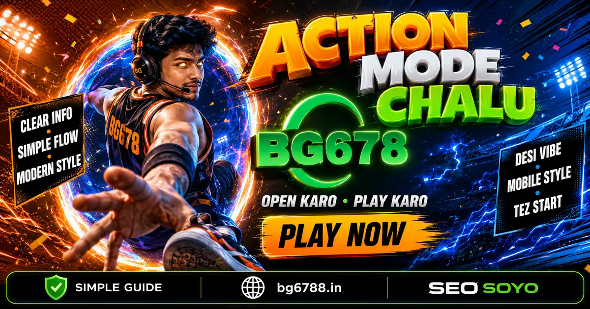 BG678 gaming platform welcome banner for players across India